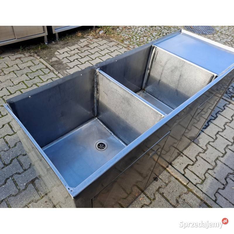 ZLEW BASEN 2 KOMOROWY Z SZAFKĄ DRZWI OTWIERANE Ostrów Wielkopolski
