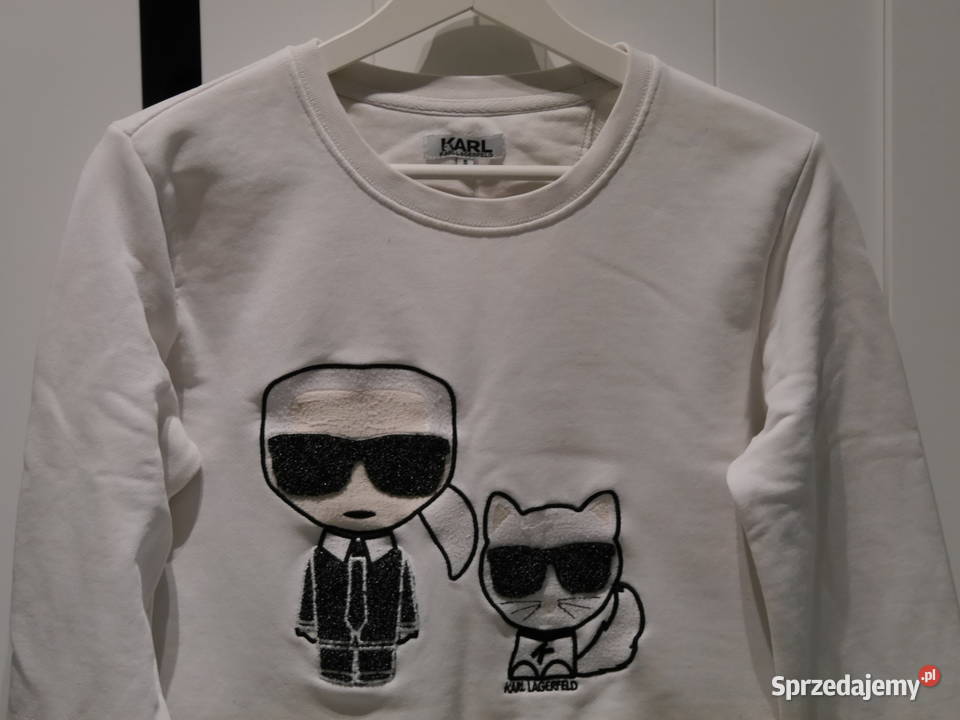 Karl Lagerfeld fajna bluza metaliczna nitka 36 S Wrocław