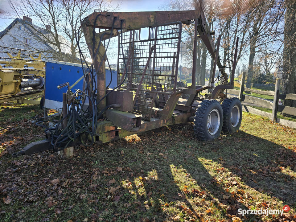 Przyczepa leśna do zrywki duża 1215 ton Leśnictwo Litwinki sprzedam