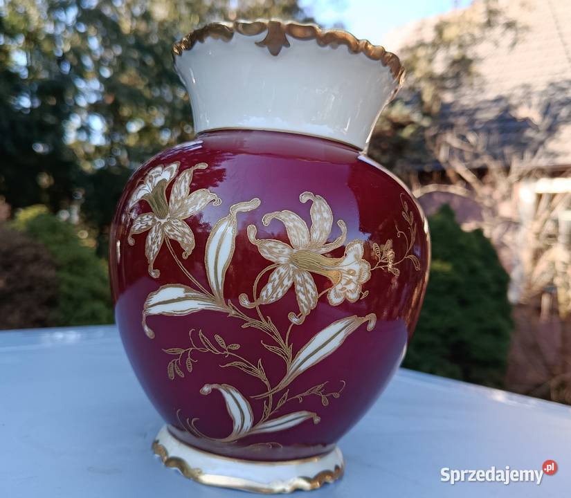 Wazon porcelanowy Reichenbach lubuskie Klenica