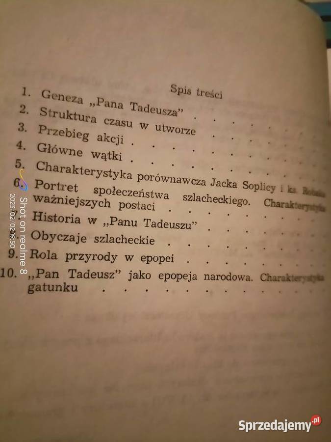 Pan Tadeusz Mickiewicza analizy lektury szkolne Warszawa
