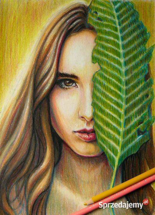 Portret na zamówienie kredkami Prismacolor Gdańsk sprzedam