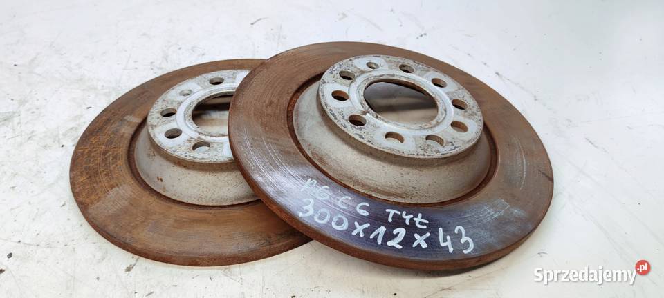TARCZA TARCZE HAMULCOWE TYŁ AUDI A6 C6 300 MM 12 Przystajń