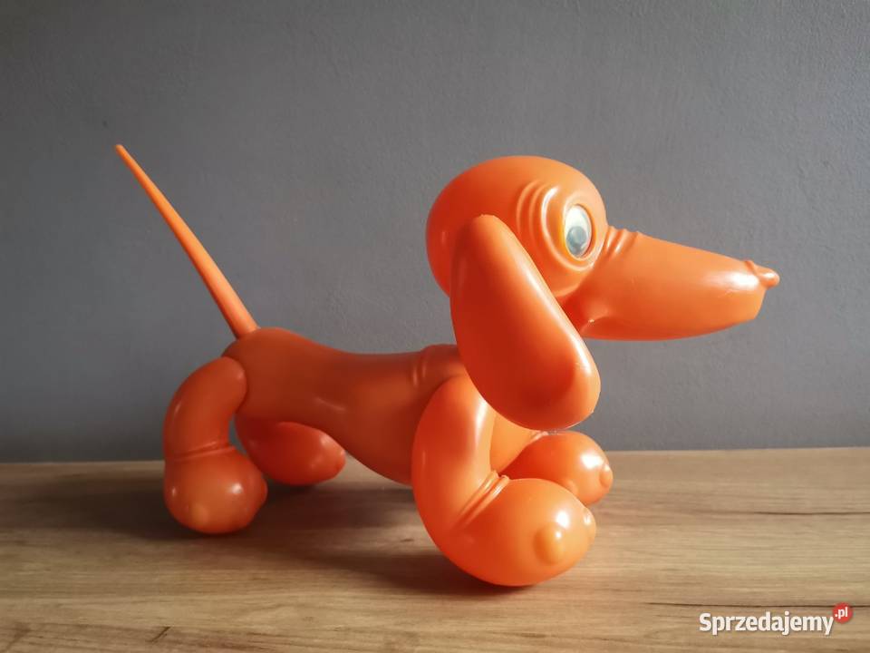 Stara kultowa zabawka Jamnik Zezolek PRL 1970