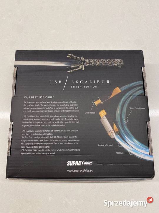 Supra USB 20 EXCALIBUR AB 1m Audio śląskie Pszczyna sprzedam
