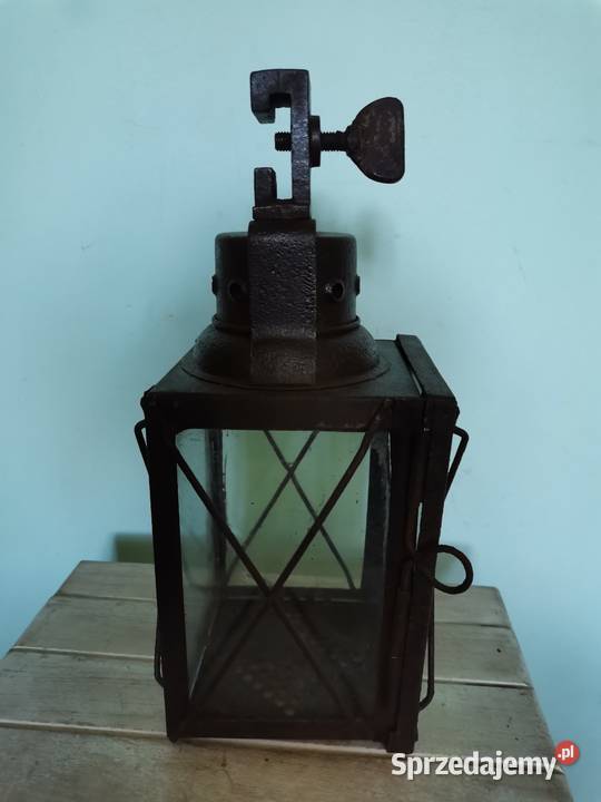 Stara lampa kolejowa z lat 40 tych Art Deco Kraków