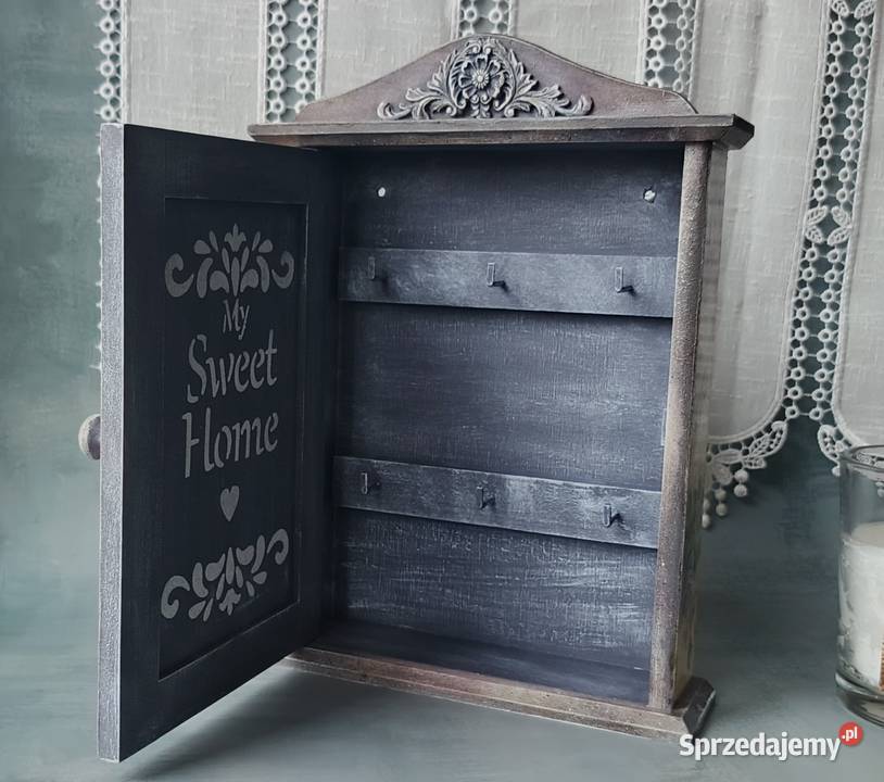 Drewniana szafka na klucze My Sweet Home styl Ostróda