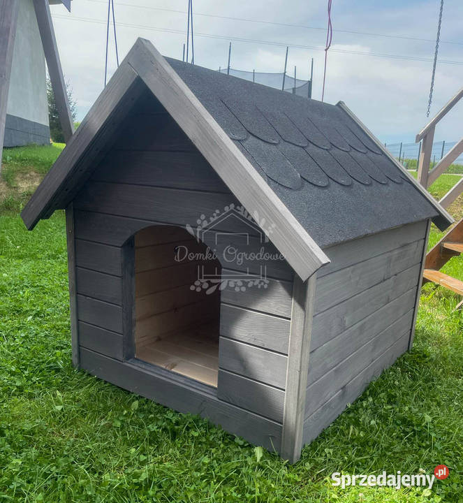 Buda psa Rozmiar L Grafit Dach dwuspadowy ID829 Płock