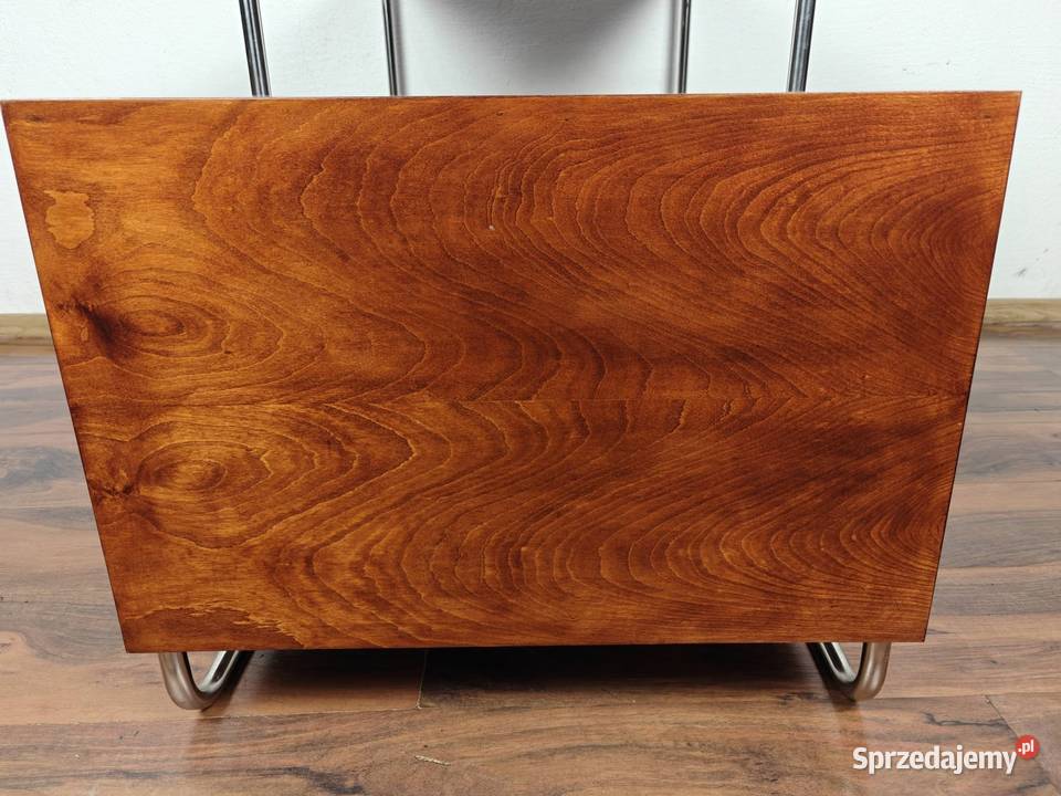 Biurko Bauhaus Art Deco Chrom Czereśnia Kraków