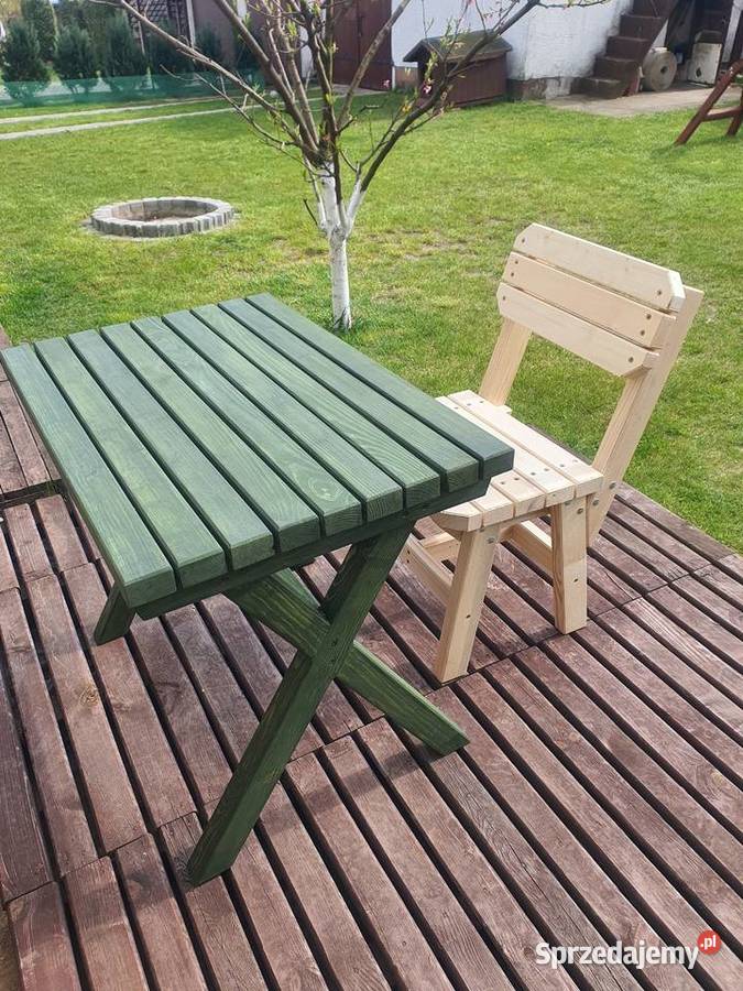 Stół drewniany ogrodowy warmińsko-mazurskie