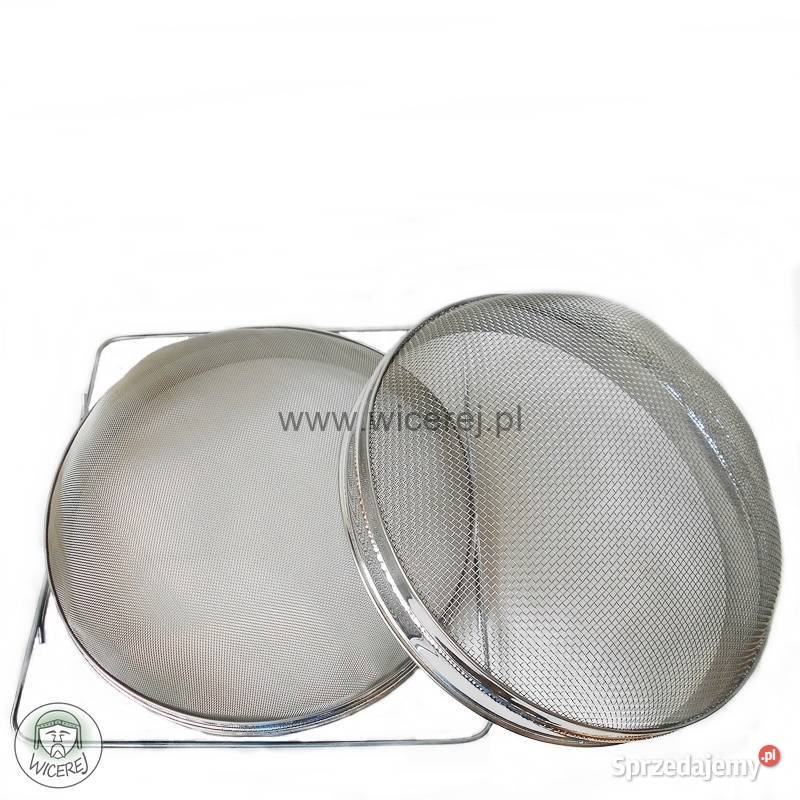Nierdzewne Sito do Miodu Okrągłe 300mm Podwójne