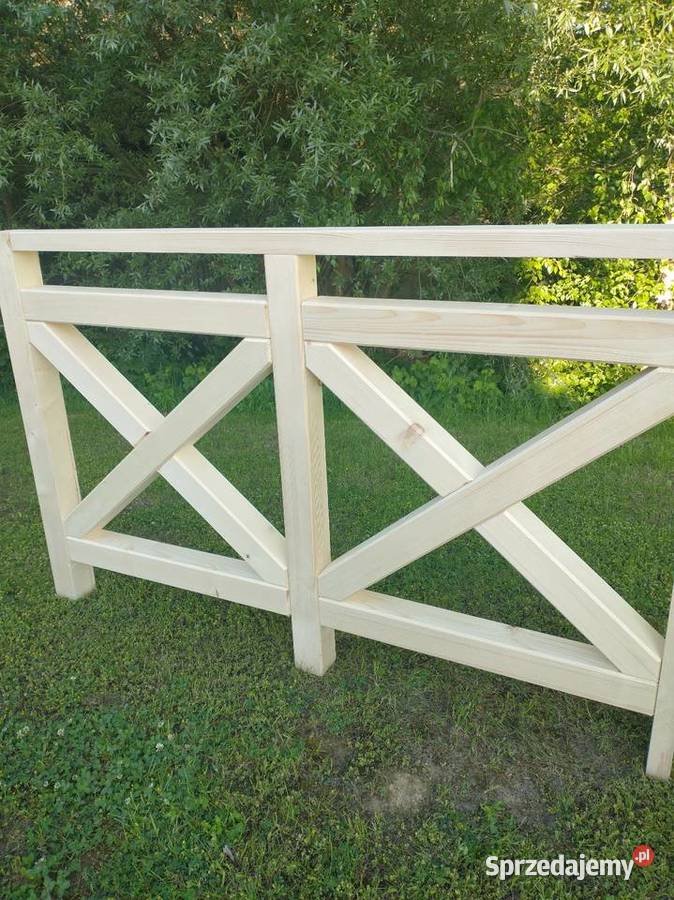 Barierki zewnętrzne drewniane Kraków sprzedam