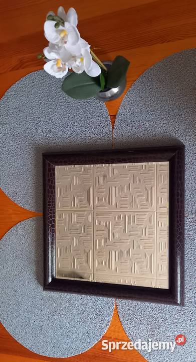 Lustro 36x36 w drewnianej ramie Małkinia Górna