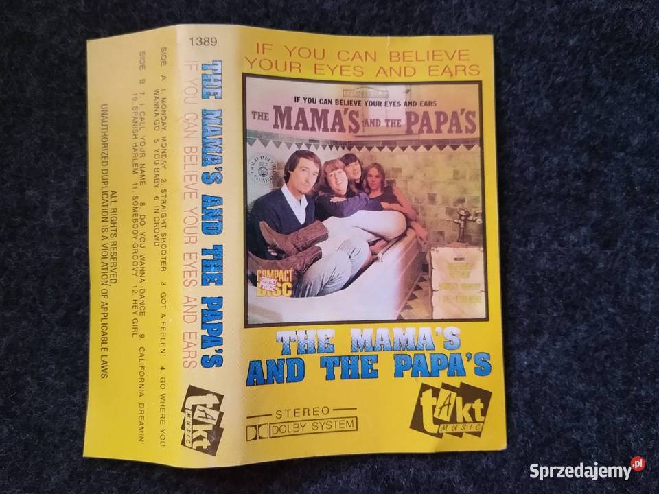 MC cassette cover The Mamas And The Papas Gdańsk sprzedam