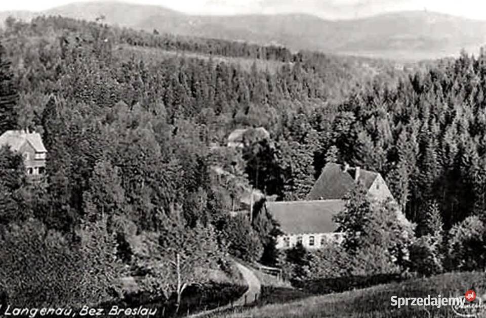 Działka zabudowana 1859 m2 stary młyn Ponikwa