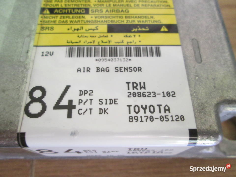 Sensor AIR BAG TOYOTA Avensis T25 osobowe mazowieckie