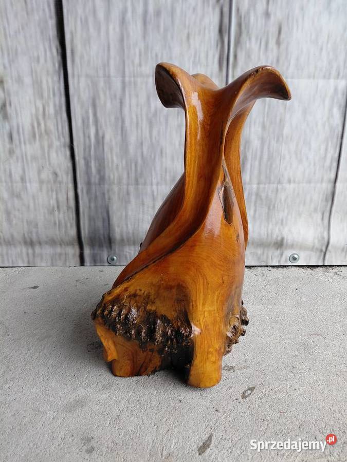 wazon drewniany wykonany z pnia 273 kujawsko-pomorskie Byczyna