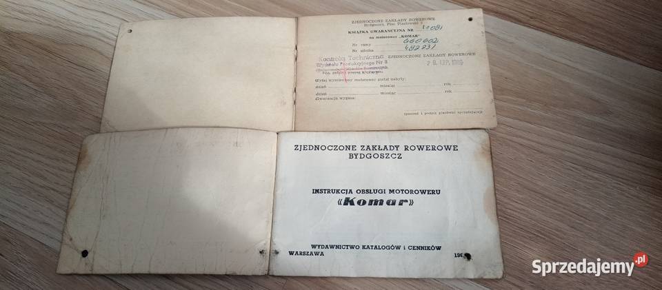 Instrukcja obsługi Komar Romet zzr wielkopolskie Gniezno