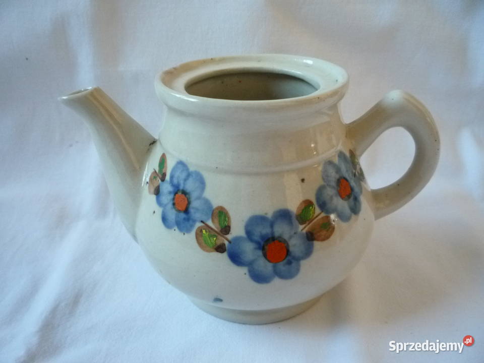 Bochnia Ceramika Naczynia Czajniczek Imbryk wielokolorowy Szczecin