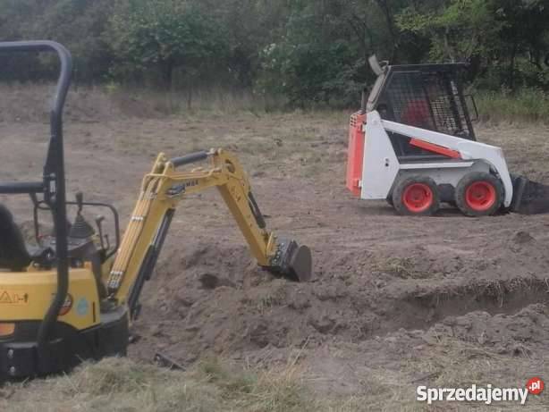 minikoparki i miniładowarka Bobcat Zgierzusługi Wynajem maszyn i urządzeń Zgierz