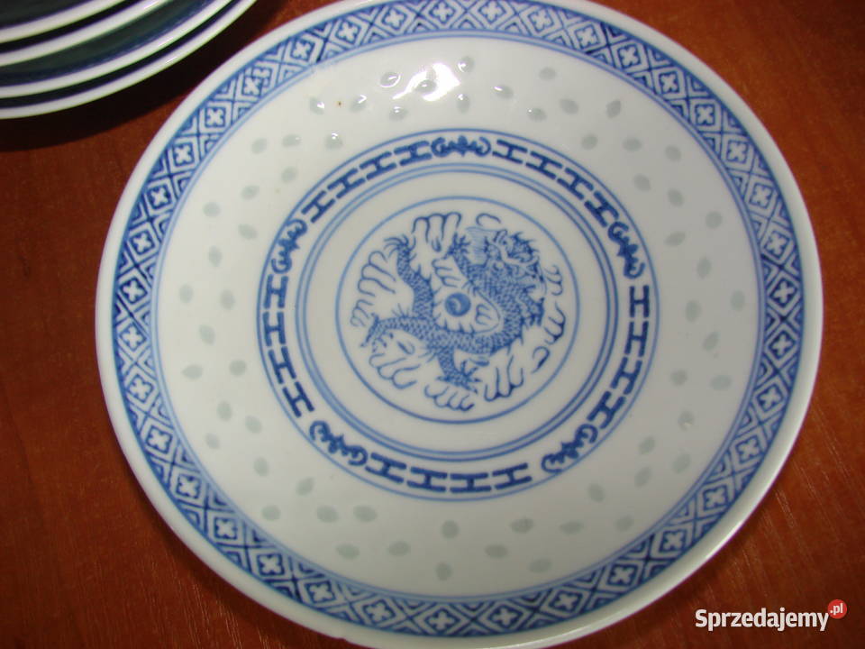 chińska ryżowa porcelana talerzyk Pruszcz Gdański