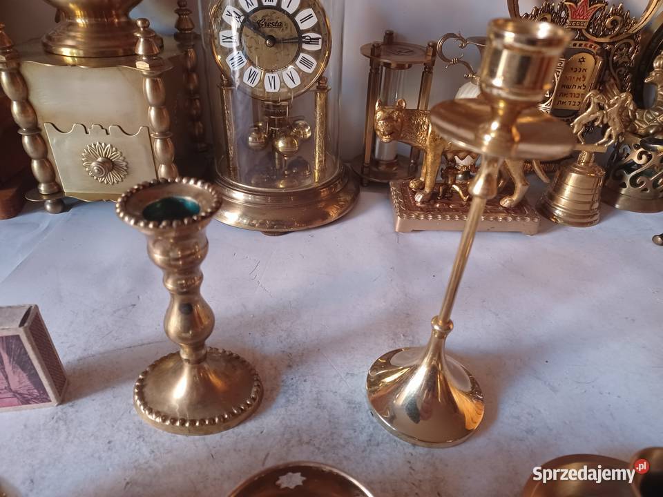 Świecznik lampion kaganek Mosiądz Wyprzedaż Poznań