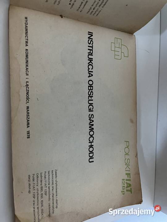 Instrukcja obslugi samochodu polski Fiat 126p