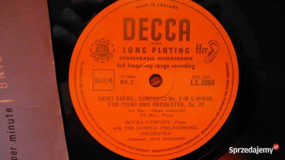 Płyta winylowa Piano concerto No 2 Myszków