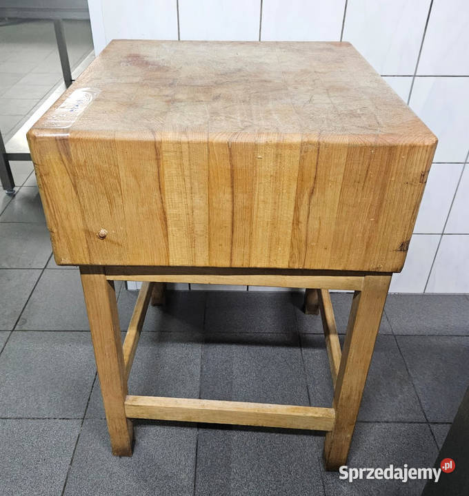 Kloc masarski 60 x 60 z podstawą DREWNIANY śląskie Pszczyna