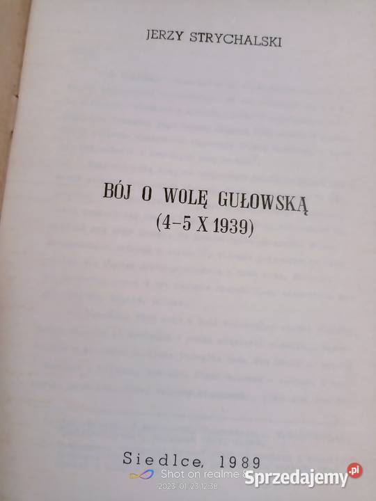 Bój o Wolę Gułowską Strychalski unikat okazy Warszawa