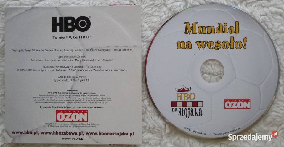 DVD HBO na stojaka Mundial na wesoło Warszawa sprzedam