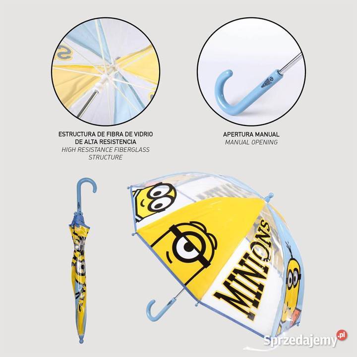 Minionki Głęboki Parasol Parasolka Dzieci Mogilany