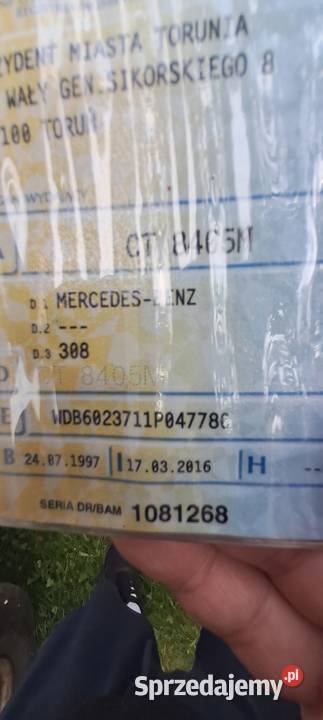 Mercedes Benz 308 Kaczka 248000km kujawsko-pomorskie Toruń