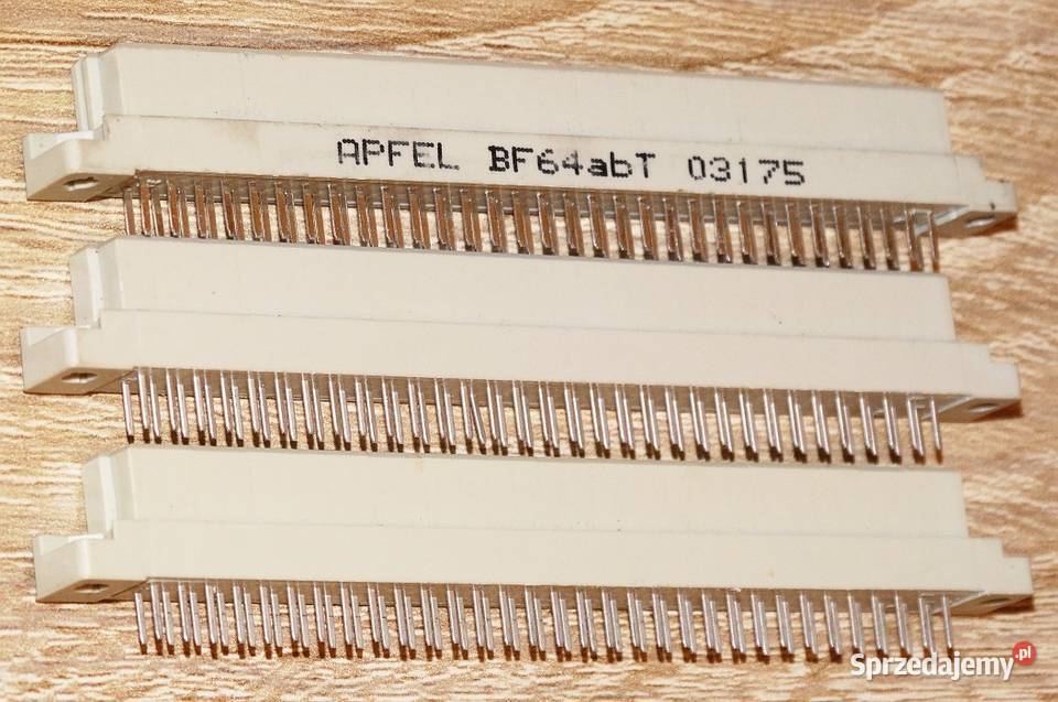 Złącze wtyk złocony DIN 41612 APFEL 64 PIN Gliwice