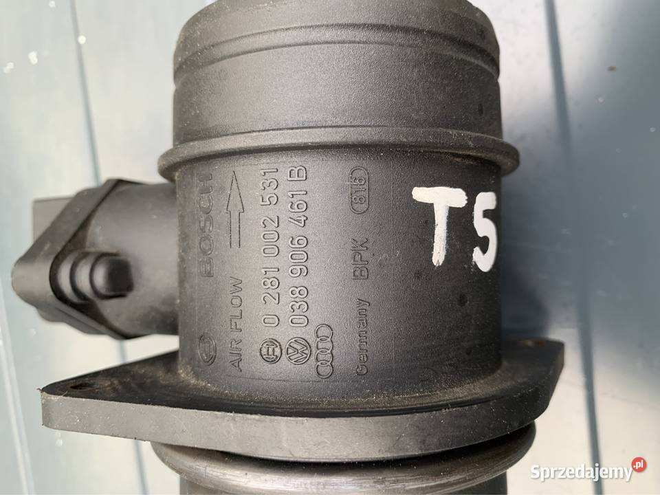 Przepływomierz Volkswagen T5 19TDI Rok produkcji 2004