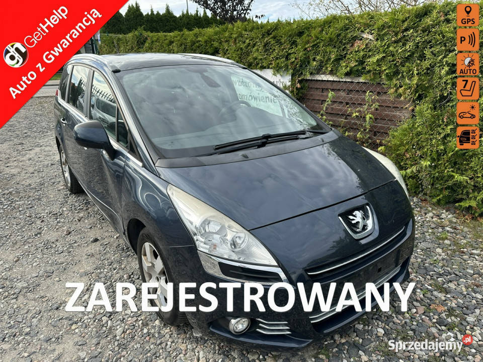 Peugeot 5008 7 miejsc mocna benzyna klimatronik ogranicznik prędkości Wejherowo