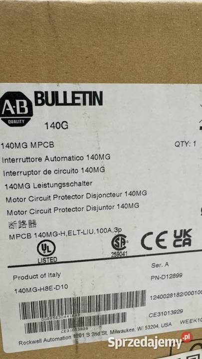 Allen Bradley 140MGH8ED10 Motor Circuit