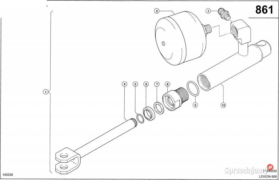 Claas Lexion 600 HYDSIŁOWNIK MO 0000407480 sprzedam