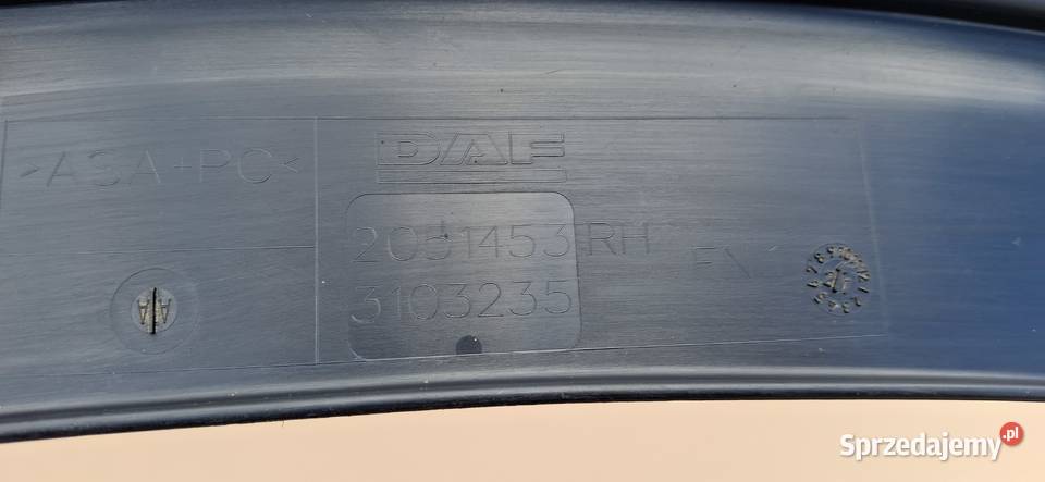 DAF XF 106 LISTWA BANAN NAKŁADKA POSZERZENIE Bieleń