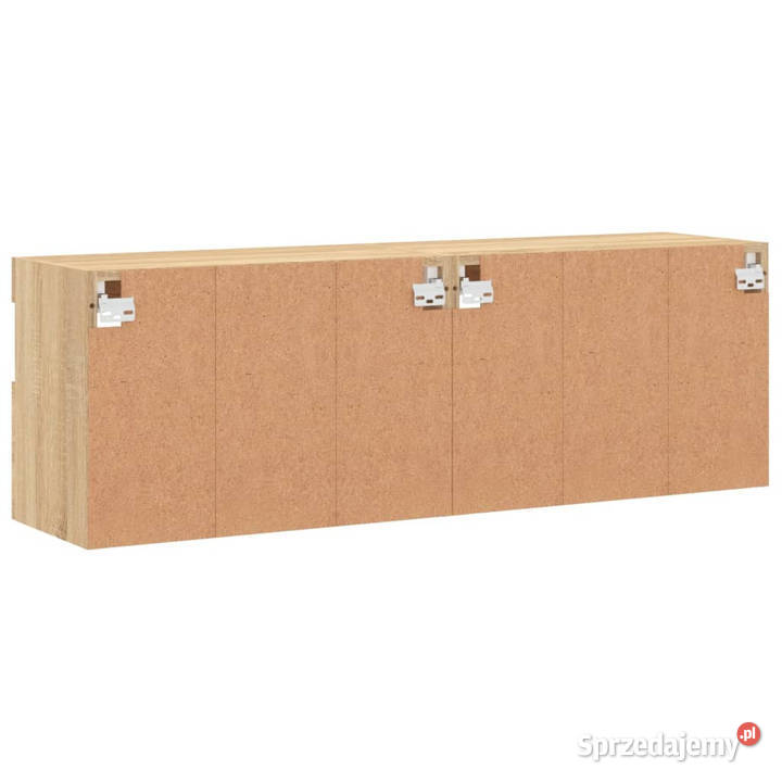 Ścienne szafki TV z LED 2 dąb sonoma 60x30x40 RTV Warszawa