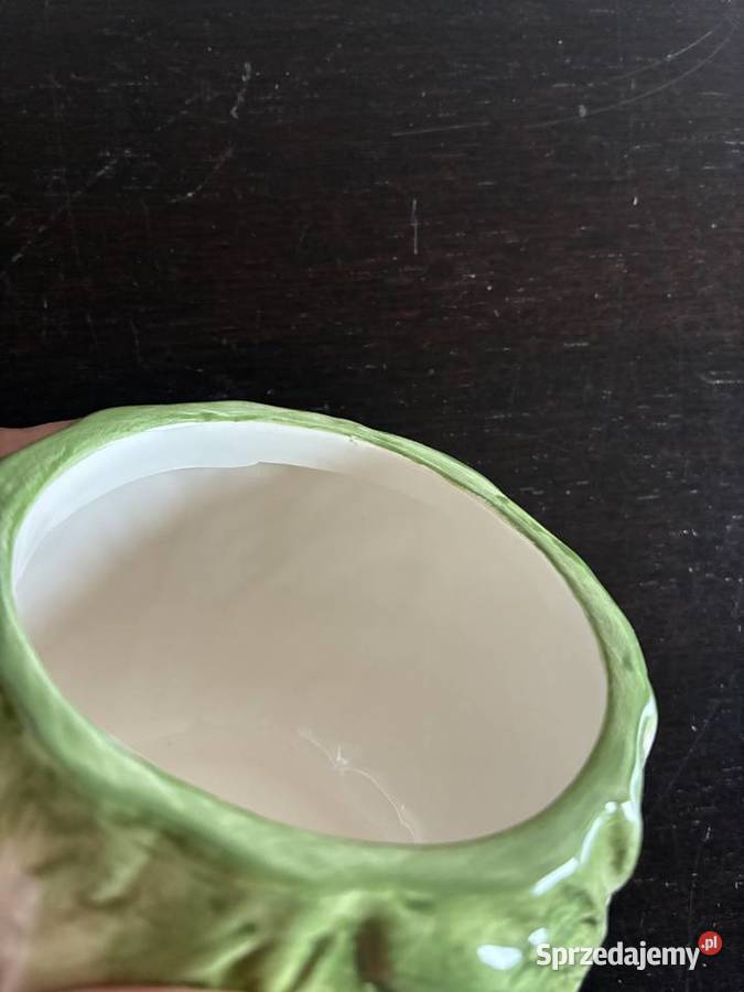 Ceramiczny słoiknaczynie z pokrywką w kształcie Elbląg sprzedam