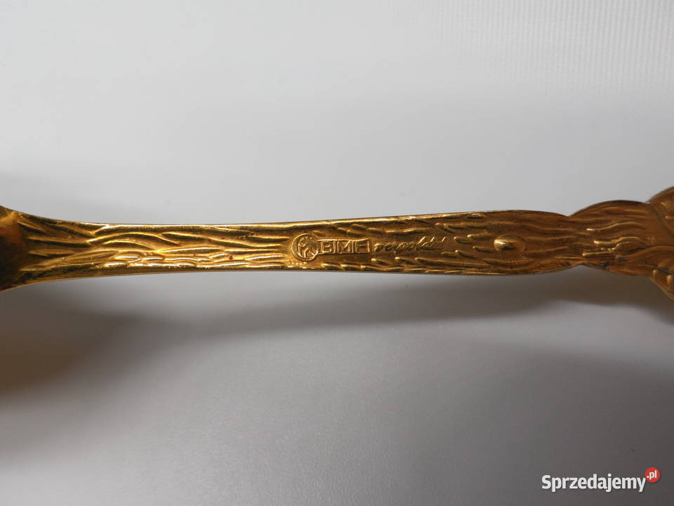 Łyżeczka do cukru z różą BMF Porcelana i szkło Raszków