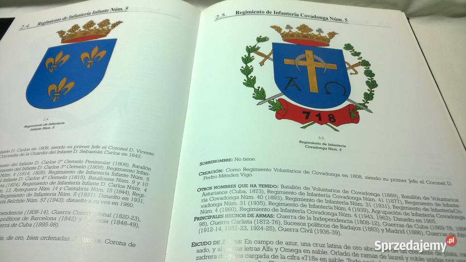 Książka CASTANO CANTERO HERBY ARMII HISZPAŃSKIEJ Warszawa sprzedam