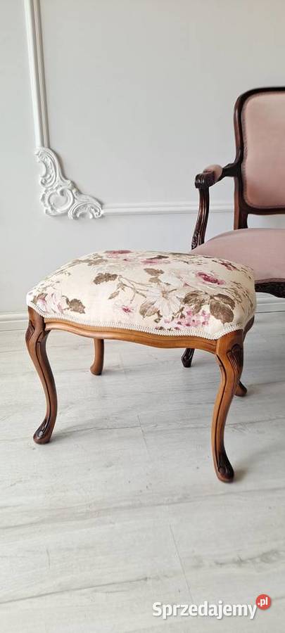 Stylowa pufa podnóżek stołek taboret angielska Szczecin