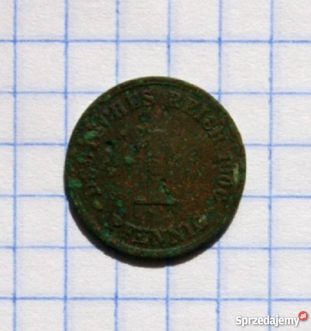 1 PFENNIG 1 FENIG 1875 CESARSTWO NIEMIECKIE Piszczac