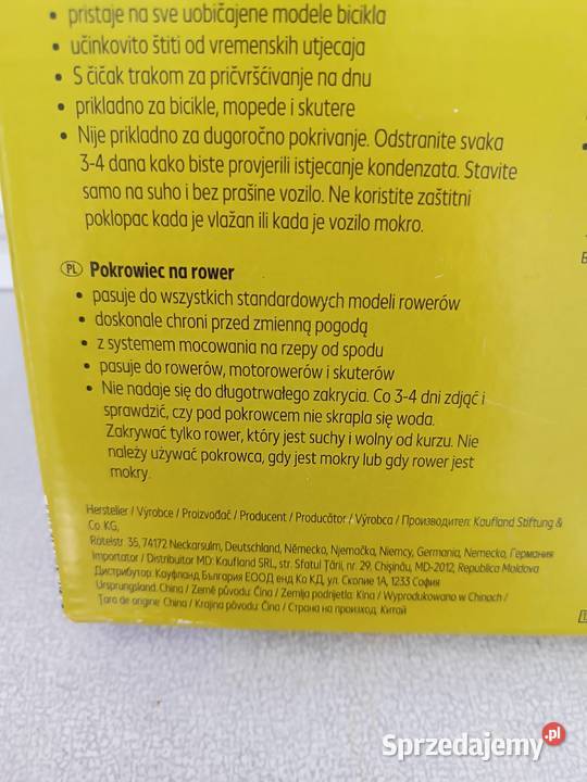 Pokrowiec Newcential na rower około 210x110 Kędzierzyn-Koźle sprzedam