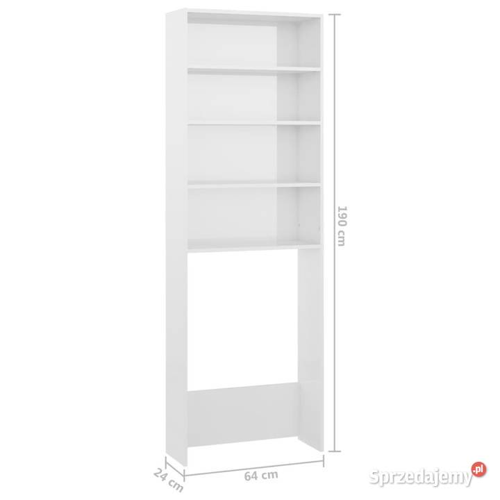 Szafka na pralkę biała wysoki połysk 64x24x190 mazowieckie Warszawa