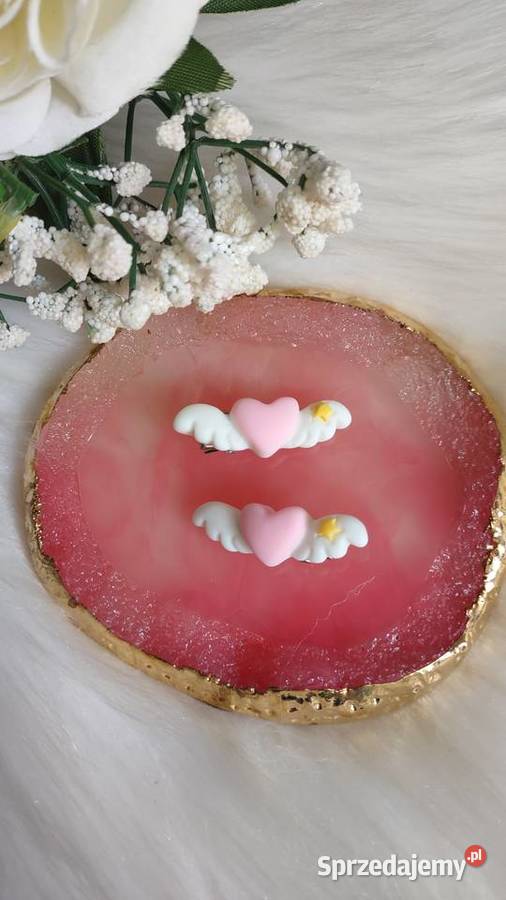 Małe spineczki z serduszkami 2 sztuki Olkusz