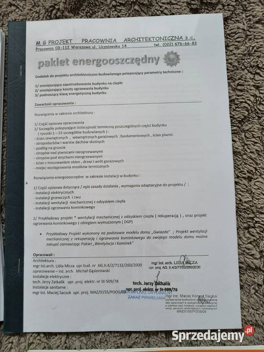 Projekt domu chatka 2 kupiony 5500 dom do 70m2 Pozostałe Katowice