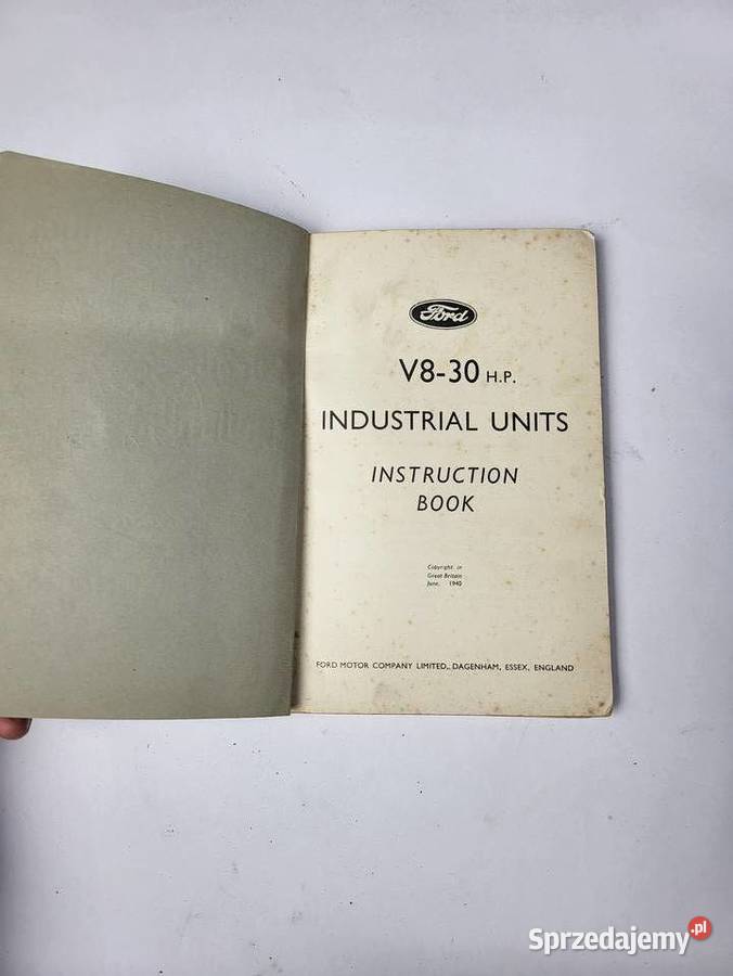 INSTRUKCJA DO V8 30HP INDUSTRIAL UNITS FORD Silniki Rybnik